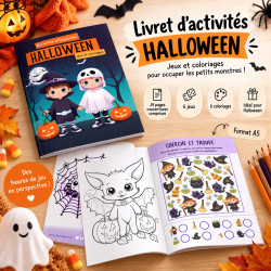 Livret de Jeux et Coloriages Thème Halloween pour Enfants