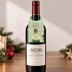 Collerette bouteille à gratter personnalisée – Secret de Noël