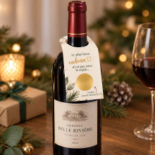 Collerette bouteille à gratter Noël – Le plus beau cadeau