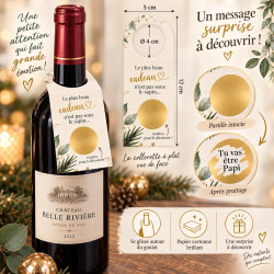 Collerette bouteille à gratter Noël – Le plus beau cadeau