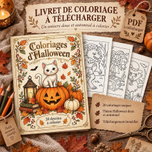 20 coloriages Halloween à imprimer – Petits Frissons d’Automne
