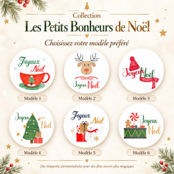 Étiquettes cadeaux Noël – 6 modèles au choix – Les Petits Bonheurs de Noël