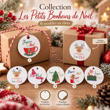 Étiquettes cadeaux Noël – 6 modèles au choix – Les Petits Bonheurs de Noël