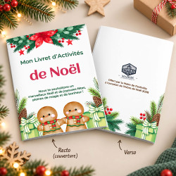 Livret d’activités de Noël Pro – Bonhomme Pain d’Épice – Dès 100 ex.
