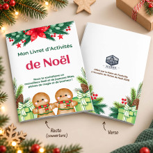 Livret d’activités de Noël Pro – Bonhomme Pain d’Épice – Dès 100 ex.