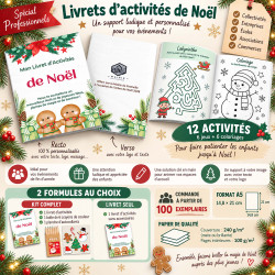 Livret d’activités de Noël Pro – Bonhomme Pain d’Épice – Dès 100 ex.