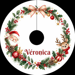 Marque-place pied de verre Collerette – La Magie de Noël