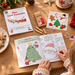 Livret d’activités de Noël Pro – Traîneau du Père Noël – Dès 100 ex.