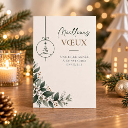 Carte de vœux entreprise personnalisée – Vœux de Saison