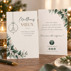 Carte de vœux entreprise personnalisée – Vœux de Saison