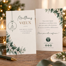 Carte de vœux entreprise personnalisée – Vœux de Saison