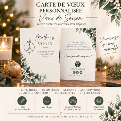 Carte de vœux entreprise personnalisée – Vœux de Saison