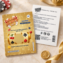 Carte à gratter personnalisée – Mega Jackpot