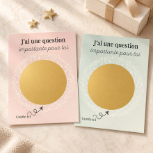 Pack 2 cartes à gratter – Demande Parrain & Marraine