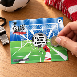 Carte à gratter Football personnalisée – But Surprise