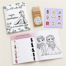 Livret d’activités mariage personnalisé – Eucalyptus
