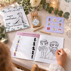 Livret d’activités mariage personnalisé – Eucalyptus