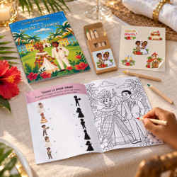 Livret d’activités mariage créole – Jeux et coloriages enfants