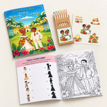 Livret d’activités mariage créole – Jeux et coloriages enfants