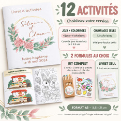 Livret d'Activités pour Enfants Personnalisé "Douceur Florale"