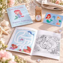 Livret d’activités enfant Sirène – Collection Océan Enchanté
