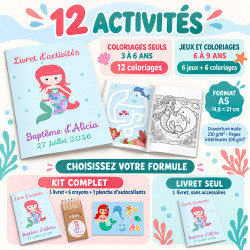 Livret d’activités enfant Sirène – Collection Océan Enchanté