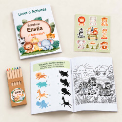 Livret d’activités jeux et coloriages Safari