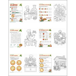 Livret d’activités Pizzeria personnalisé pour restaurant – La Petite Pizzeria