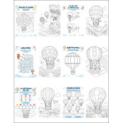 Livret d’activités enfant Montgolfière – Collection Autour du Monde
