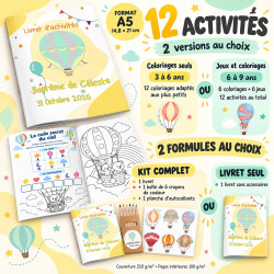 Livret d’activités enfant Montgolfière – Collection Autour du Monde