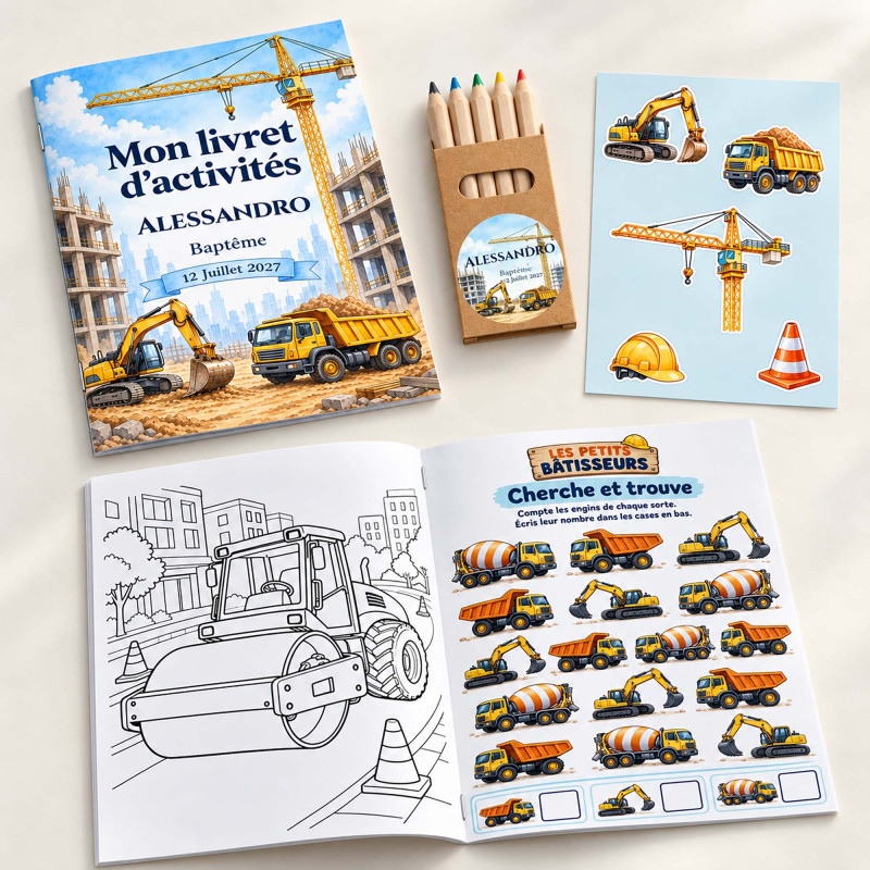 Livret d’activités enfant Chantier Urbain – Collection Les Petits Bâtisseurs