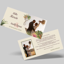 Carton de Remerciement Mariage Boho