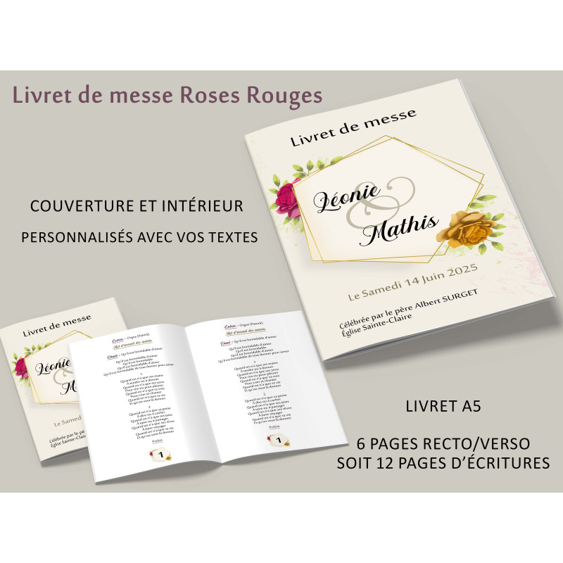 Livret de messe mariage