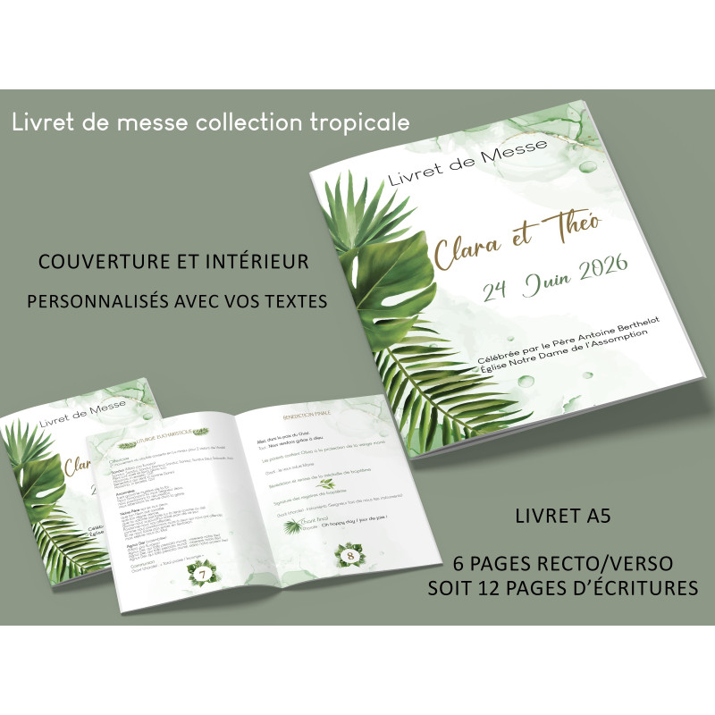 Livret de messe mariage