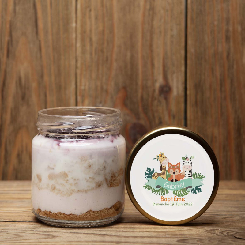 Pot en verre Baptême/Anniversaire