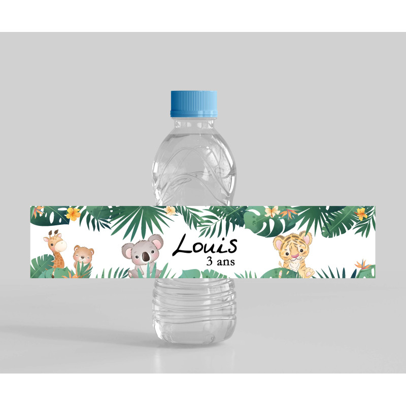 étiquette bouteille eau Savane