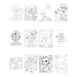 Livret jeux et coloriages Baptême – Collection Eucalyptus