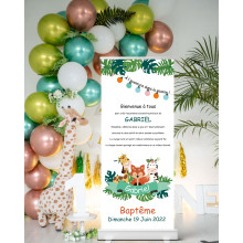 Bannière de bienvenue baptême