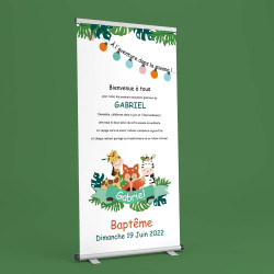 Bannière de bienvenue baptême