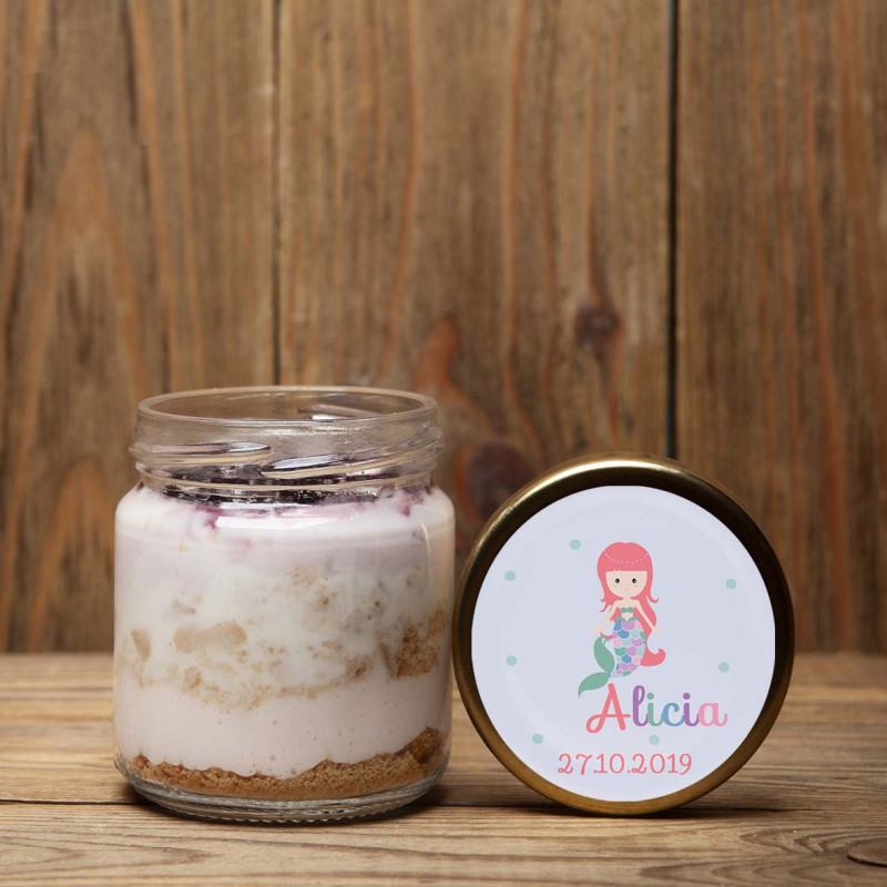 Pot en verre Baptême/Anniversaire