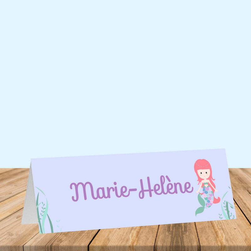 Marque-place chevalet Sirène