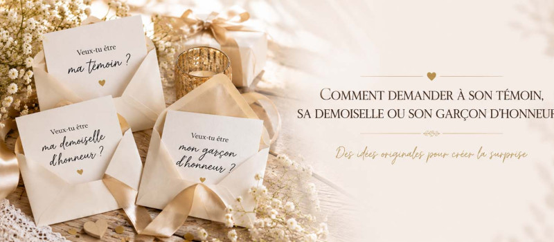 Comment demander à son témoin, sa demoiselle ou son garçon d’honneur ?