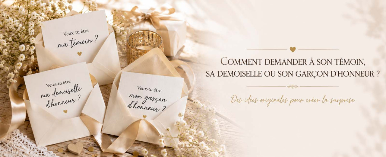 Comment demander à son témoin, sa demoiselle ou son garçon d’honneur ?